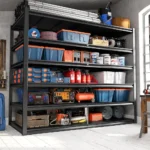84.1" H Garage Shelving, 3500LBS Storage Shelves Heavy Duty, Adjustable 6-Tier Metal Shelving for Commercial, ，Customized