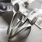4pcs 304 Stainless Steel Knife Fork Spoon Silver Cutlery Set Western Tableware Dinnerware Mirror Elegant Dinner Flatware Gift - Image 3