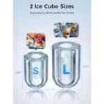 Countertop Ice Maker 26lbs/24H Portable Ice Maker with Handle 8 Ice Cubes Ready in 6 Mins Self-Cleaning Ice Makers Countertop f - Image 6