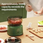 350ml Mini Wireless Electric Garlic Press Dual-purpose Food Processor USB Rechargeable Kitchen Food Shredder Meat Grinder Vegeta - Image 3
