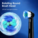 Smart Rotating Timing Electric Toothbrush, Rechargeable Rotary Toothbrush with 4 Heads, 5 Modes Setting Teeth Whitening Oral Car - Image 2