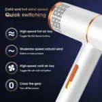 Professional Hair Dryer Strong Wind Salon Dryer Hot Air and Cold Air Wind Negative Ionic Hammer Blower Dry Electric Hair Dryer - Image 4