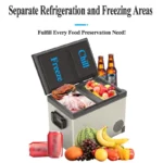 35L 45L 55L Dual Zones Compressor Cooling Mini Freezer 12V 24V Mini Fridge Car Refrigerator with Handle - Image 3