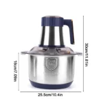 5L Electric Meat Grinder 500W Food Vegetable Processor Stainless Steel Meat Grinder Mincer for Home & Restaurant - Image 6