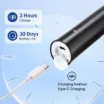 Smart Rotating Timing Electric Toothbrush, Rechargeable Rotary Toothbrush with 4 Heads, 5 Modes Setting Teeth Whitening Oral Car - Image 5