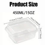 10/20/30PCS Transparent Cake Box With Transparent Lid Used For Storing Ice Cream Tiramisu Fruit Cake For Dessert Shop Storage - Image 3