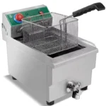 Commercial Restaurant 10L Electric Open Deep Fryer With Oil Pan Single Cylinder Large Capacity Home Potato Chips