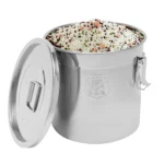 21L/33L Airtight Rice Bucket Canister Food Storage Container 304 Stainless Steel - Image 4