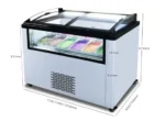High Quality Electric Mini Ice Cream Display Freezer for Household Hotel or Garage Commercial Supermarket Chest Freezer - Image 2