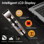 Professional Hair Clipper Ceramic Blade Male Hair Trimmer LED Display Haircut Machine USB charging - Image 2