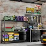 Storage Shelves, 48" L x 20" W x 47" H Heavy Duty Garage Wire Shelving Unit Loads 1200LBS, 3-Tier Adjustable Metal, Customized - Image 5