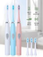 2026Electric Toothbrush Adult Automatic Couples Set, Suitable For Home Or Travel Use, Random Brush Head Colors - Image 5