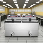 Desktop Fryer for Commercial Kitchen Industrial Electric Oil Tank New Double-Tank Chicken Deep Frying Equipment 220v for - Image 2