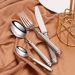 4pcs 18/10 Stainless Steel Luxury Cutlery Set Sliver Dinnerware Tableware Knife Spoon Fork Flatware Kitchen Dishwasher Safe - Image 3