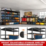 84.1" H Garage Shelving, 3500LBS Storage Shelves Heavy Duty, Adjustable 6-Tier Metal Shelving for Commercial, ，Customized - Image 4