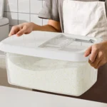 Creative Rice Bucket Tank Moisture-proof Insect-proof Sealed Rice Storage Box Cereal Grain Food Container Kitchen Accessories - Image 4