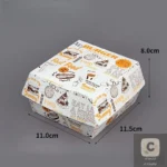 Pack of 50/100, Thickened Disposable Burger Box, Grease-Resistant Food Grade Take Out Boxes for Fast Food - Image 6
