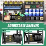 4-Tier Heavy Duty Garage Shelving,Industrial Shelving for Home & Business,Garage Storage Racks Heavy Duty Steel, Customized - Image 4