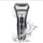 Pop-Up Trimmer Electric Shaver Stainless Steel Shaving Machine Men's 3D Triple Floating Blade Razor Shaver Barber Trimmer FK-605