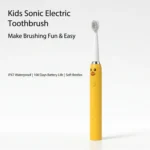 Cartoon Kids Electric Toothbrush, Rechargeable Sonic Children Tooth Brush with 4 Soft Brush Heads, 3 Modes IPX7 Waterproof 2 Min - Image 4