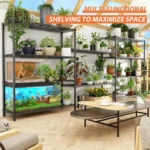 Storage Shelves Heavy Duty, 2 PCS 48" L x 20" W x 72" H Garage Wire Shelving Unit Loads 2000LBS, 5-Tier Adjustable, Customized - Image 3