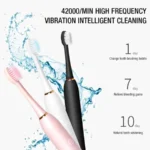 Sonic Electric Toothbrush for Adults IPX7 Waterproof DuPont Brush Head USB Rechargeable High Frequency Cleaning 6 Cleaning-Modes - Image 3