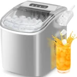 Portable Countertop Ice Maker, Self-Cleaning, 26Lbs/24H, 9 Cubes in 6 Mins for Kitchen Bar Party RV