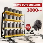 5000lbs Garage Shelving Heavy Duty, 4-Tier Metal Adjustable Garage Shelves, Storage Shelves for Warehouse, Pantry,, Customized - Image 4