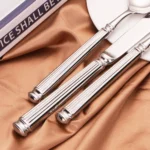 4pcs 18/10 Stainless Steel Luxury Cutlery Set Sliver Dinnerware Tableware Knife Spoon Fork Flatware Kitchen Dishwasher Safe - Image 4