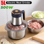 5L Electric Meat Grinder 500W Food Vegetable Processor Stainless Steel Meat Grinder Mincer for Home & Restaurant