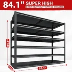 84.1" H Garage Shelving, 3500LBS Storage Shelves Heavy Duty, Adjustable 6-Tier Metal Shelving for Commercial, ，Customized - Image 2