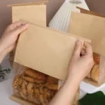 10pcs Kraft Paper with Window Bread Packaging Bags Oil-proof Breakfast Cookie Breat Supplies Party Food Toast Clear Celebrate - Image 2