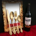24pcs Stainless Steel Dinnerware Set Gold Cutlery Fork Royal Knives Kitchen Tea Spoon Western Dinner Tableware Flatware Gift - Image 4