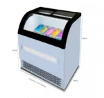 High Quality Electric Mini Ice Cream Display Freezer for Household Hotel or Garage Commercial Supermarket Chest Freezer - Image 3