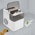 Stainless Steel Countertop Ice Maker: 26.46lbs/24H & R600a Eco Refrigerant - Food-Grade ABS/PP for Zero Contamination